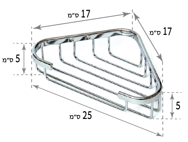 אביזרים סניטריים למקלחת לאמבטיה לחדר אמבטיה אביזרי רחצה רשתות מדפים לשמפו לסבון גוף רשת פינתית למקלחון ניקל מבריק בראס