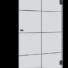 מקלחון חזית BLACK102 - מקלחון חזיתי בעל דלת הנפתחת פנימה והחוצה
