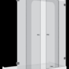 מקלחון הזזה CNC201 - מקלחון בעל שתי דפנות קבועות ושתי דלתות הזזה - אבנר'ס קולקשיין בע"מ
