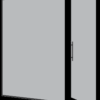 דלת כניסה לחדר אמבטיה DOORS16 - סגירת חלל עם דלת צירי פרימה