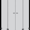 מקלחון square602 - מקלחון פינתי בעל שתי דפנות קבועות ושתי דלתות הנפתחות פנימה והחוצה - אבנר'ס קולקשיין בע"מ
