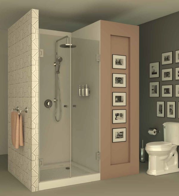 מקלחון חזית front701 - מקלחון בעל שתי דלתות הנפתחות פנימה והחוצה - אבנר'ס קולקשיין בע"מ