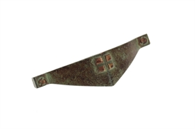 ידיות ברזל למטבח 96 מ״מ דגם E131  פליז ירוק