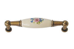 ידית פורצלן אוקסיד פרחוני 323-96