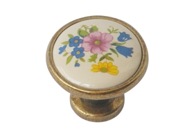 כפתור פורצלן 341 אוקסיד פרחוני