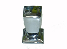 ידית כפתור לארון 3108 ניקל מבריק