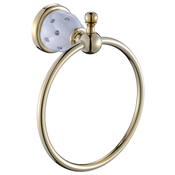 טבעת למגבת זהב לבן DIAMOND - אבנר'ס קולקשיין בע"מ