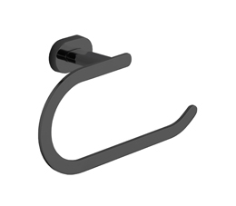 מתלה טבעת למגבת HAPPY שחור