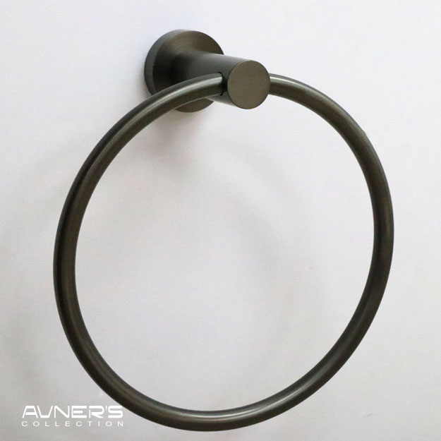 מתלה טבעת למגבת פנים ROUND גרפיט