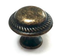 ידית כפתור עגול דגם 3124 פליז עתיק