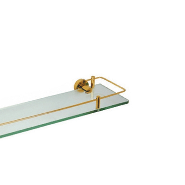 מדף זכוכית לאמבטיה 53 ס״מ CLASS זהב מבריק