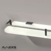 מדף זכוכית לאמבטיה 45 ס״מ לוטוס שחור מט - אבנר'ס קולקשיין בע"מ