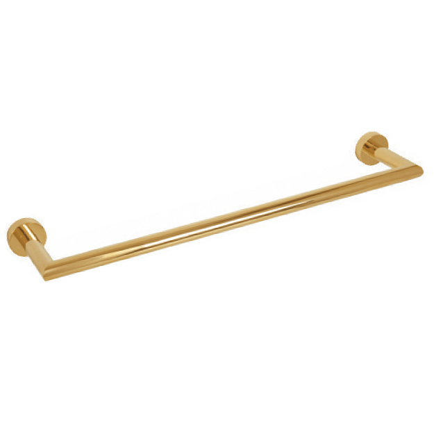 מוט למגבת בודד 45 ס"מ זהב מבריק