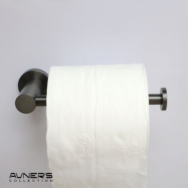 מחזיק נייר טואלט תלוי לקיר ROUND גרפיט