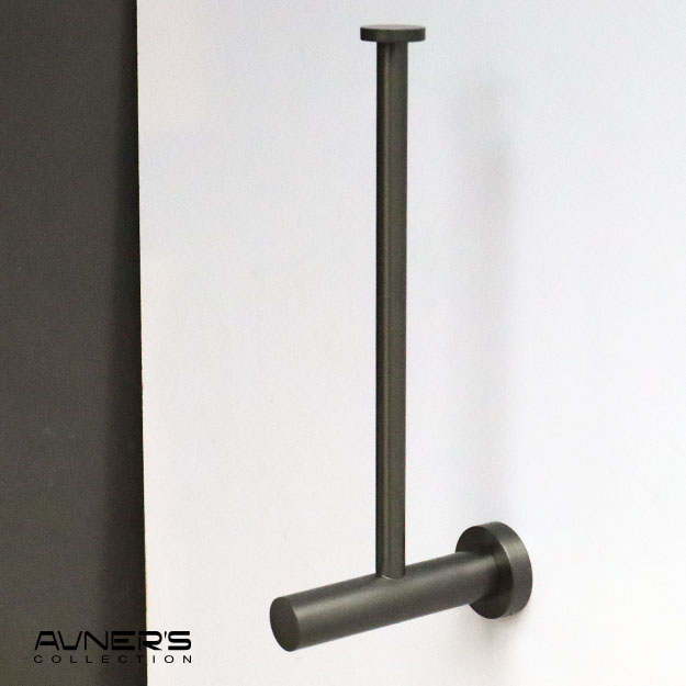 מחזיק נייר טואלט רזרבי לקיר ROUND גרפיט