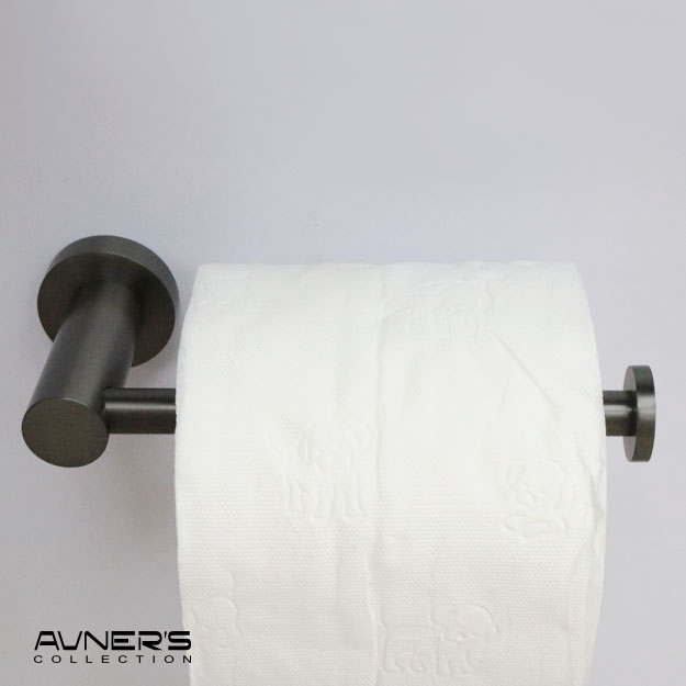 מחזיק נייר טואלט תלוי לקיר ROUND גרפיט