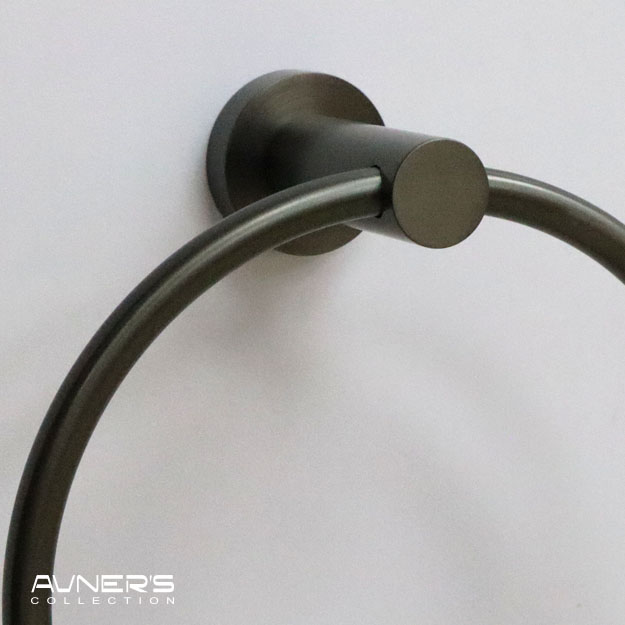 מתלה טבעת למגבת פנים ROUND גרפיט