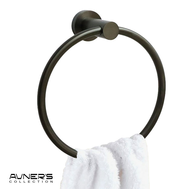 מתלה טבעת למגבת פנים ROUND גרפיט