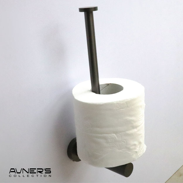 מחזיק נייר טואלט רזרבי לקיר ROUND גרפיט