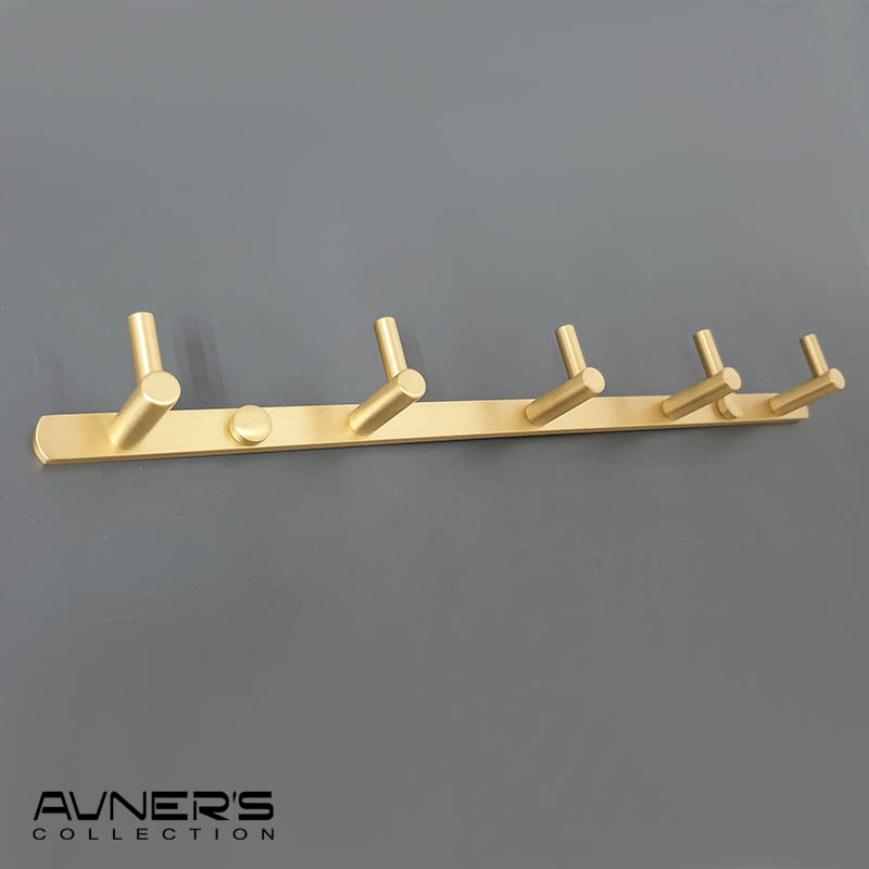 קולב למגבות טופ חמישיה דגם PYG-205-MG זהב מט