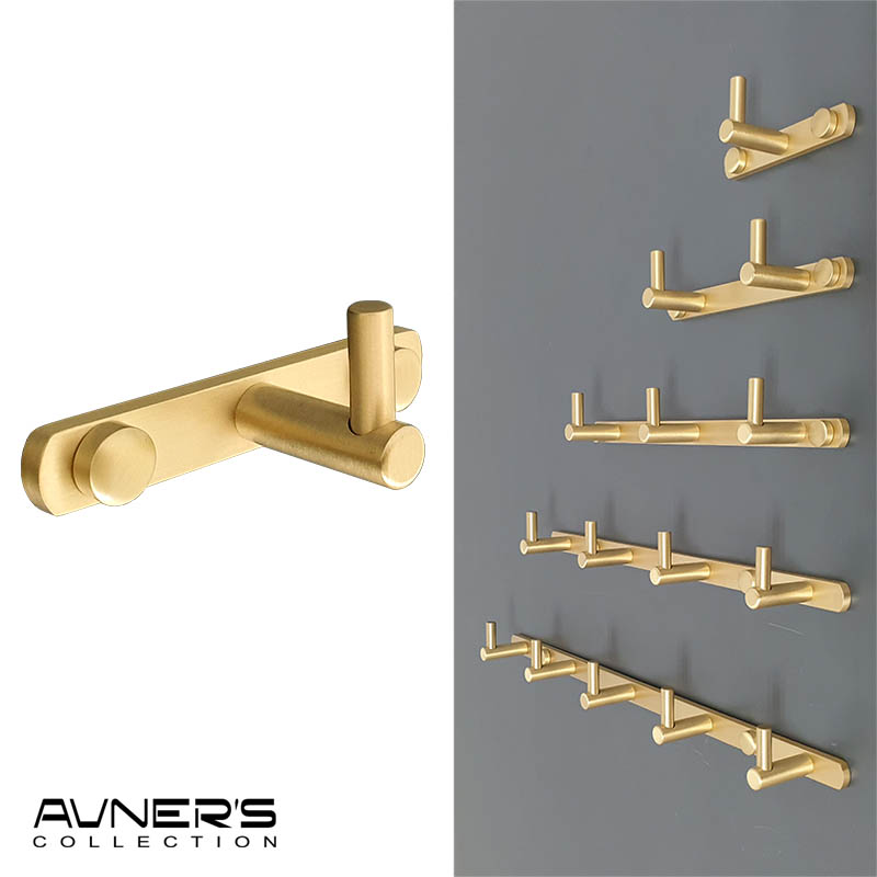 קולב מגבות טופ בודד PYG-201-MG זהב מט