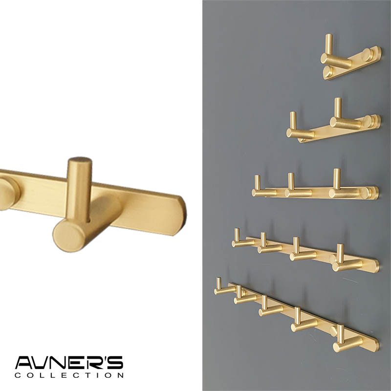 קולב למגבות טופ חמישיה דגם PYG-205-MG זהב מט