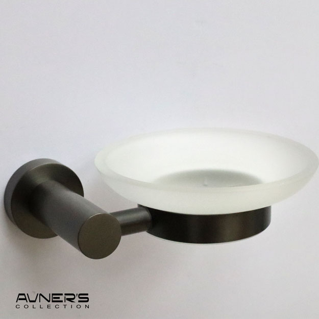 סבוניה לסבון מוצק תלויה ROUND גרפיט