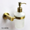 מתקן לסבון נוזלי לקיר אמבטיה ROUND ברונזה - אבנר'ס קולקשיין בע"מ