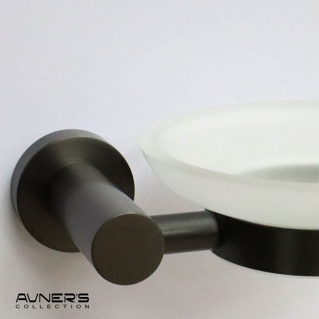 סבוניה לסבון מוצק תלויה ROUND גרפיט