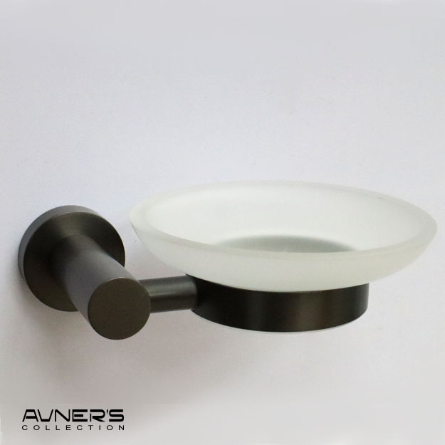 סבוניה לסבון מוצק תלויה ROUND גרפיט