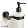 מתקן לסבון נוזלי לקיר אמבטיה ROUND גרפיט - אבנר'ס קולקשיין בע"מ
