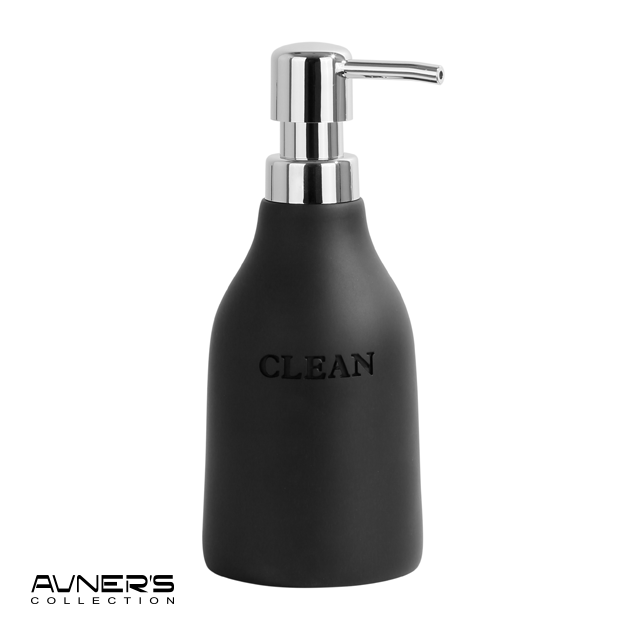 דיספנסר לסבון נוזלי מונח דגם CITY שחור