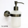 מתקן לסבון נוזלי לקיר אמבטיה ROUND גרפיט - אבנר'ס קולקשיין בע"מ