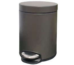 פח אשפה עגול 5 ליטר JAVA גרפיט טריקה שקטה