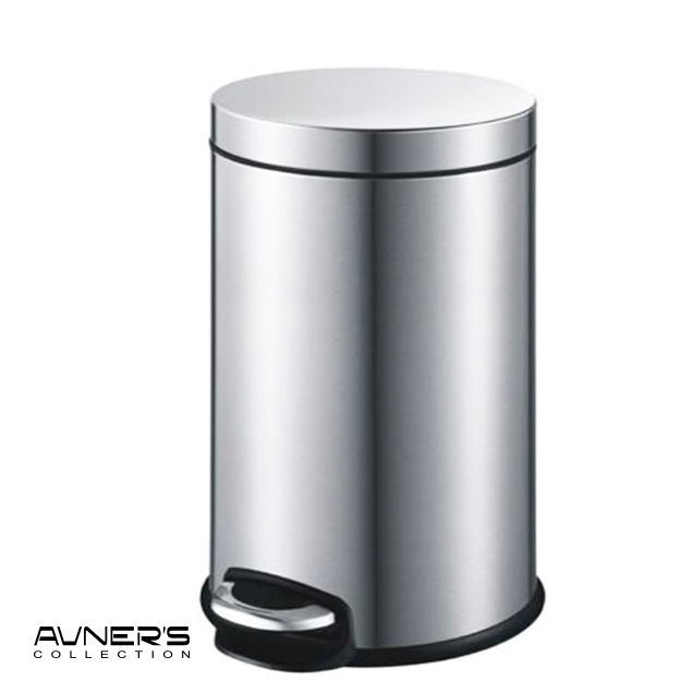 פח אשפה עגול 5 ליטר JAVA מוברש טריקה שקטה