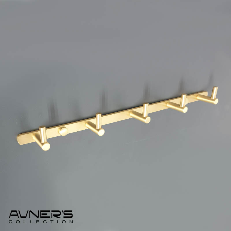 קולב למגבות טופ חמישיה דגם PYG-205-MG זהב מט