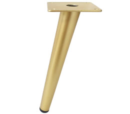 רגל לשולחן | ספה גובה 15 - 71 ס״מ דגם CHIC זהב מט