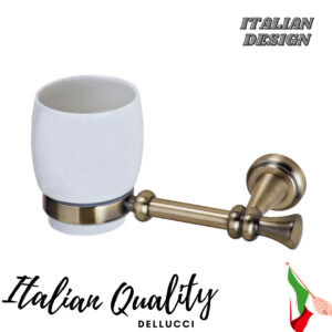 כוס למברשות שיניים ברונזה רומיאו