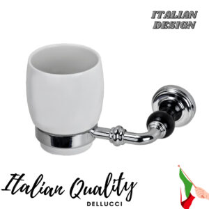 כוס למברשת שיניים ניקל ושחור ג'ולייט