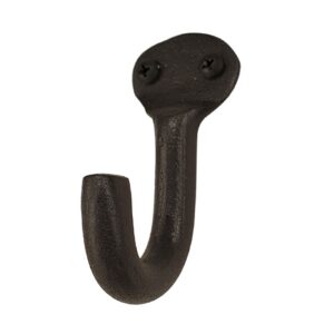 קולב למגבת בודד שבלול שחור עבודת יד נפחות