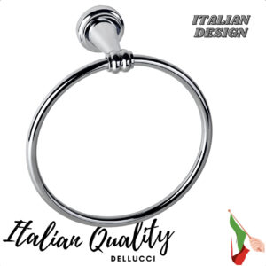 אביזרים למגבות אמבטיה ביצוב איטלקי ניקל מבריק איכותי