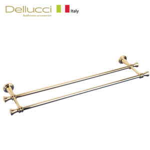 מתלה למגבת כפול זהב