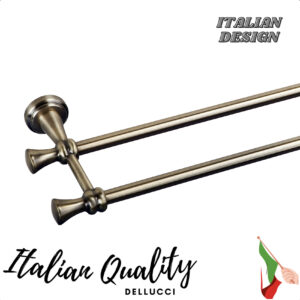 מתלה למגבת כפול ברונזה סדרת רומיאו איטלקית חברת דלוצ'י