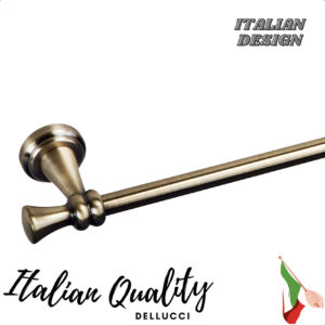 מתלה למגבת בודד ברונזה מסדרת רומיאו האיטלקית חברת דלוצ'י למגבות אמבטיה