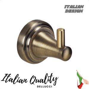 מתלים למגבות מסדרת רומיאו אביזרי אמבטיה איטלקים בגימור ברונזה