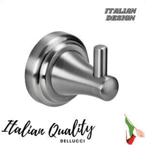 קולבים ומתלים למגבות אמבטיה ניקל מוברש