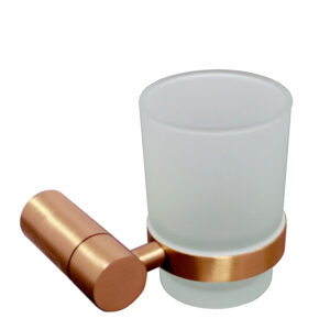 כוס למברשות שיניים לקיר STYLO רוז גולד