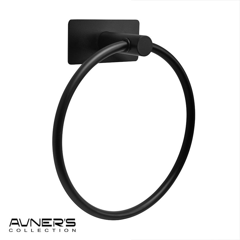 מתלה מגבות שחור