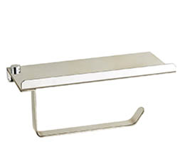 מתלה לנייר טואלט עם מדף