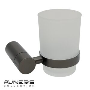 כוס למברשות שיניים לקיר STYLO גרפיט מט